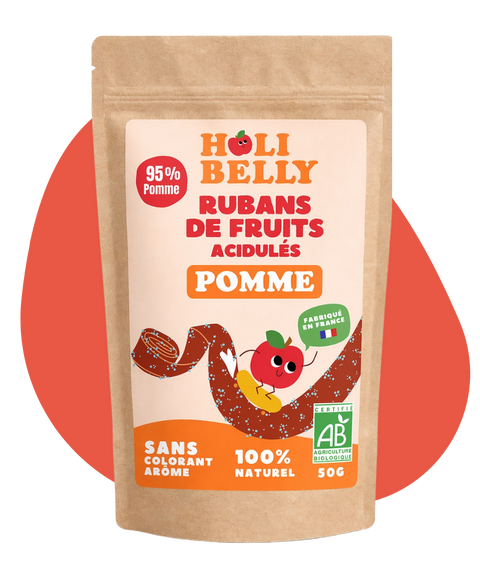 Rubans de pomme acidulés
