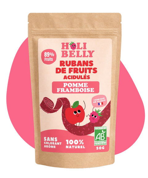 Rubans pomme framboise acidulés