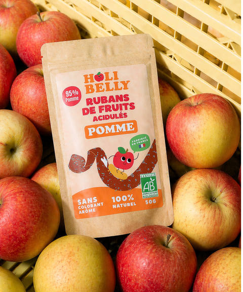 Rubans de pomme acidulés